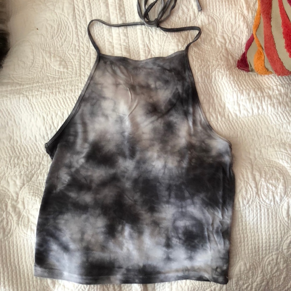 Tie Dye high neck top